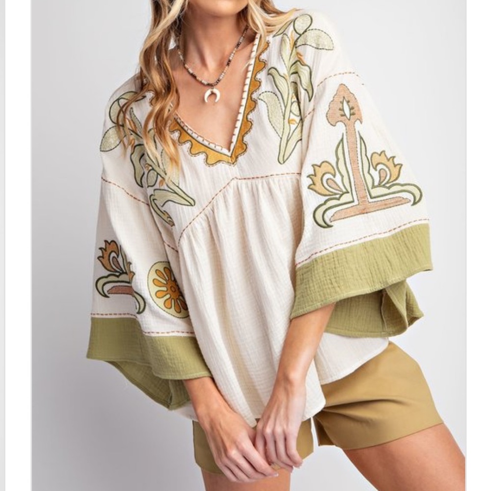Embroidered Top